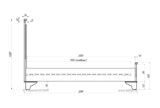 Кровать Brianson Бриансон 180, Belfan