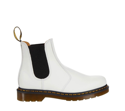 Челси Dr. Martens 2976 Yellow Stitch White