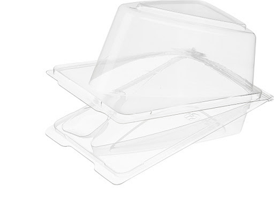 Контейнер для куска торта (прозр. пластик), 157*105*85мм