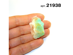 Хризопраз натуральный (необработанный) Казахстан арт.21938: 10,9г - 35*23*18мм