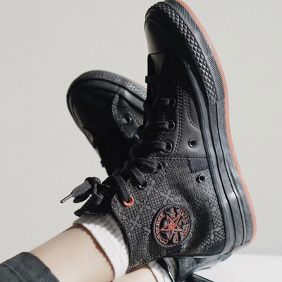 Converse high sale full black