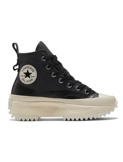 Кеды Converse Run Star Hike кожаные черные высокие