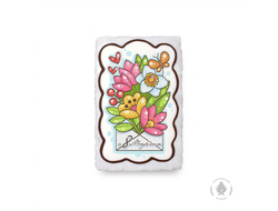 Конверт с цветами "с 8 Марта" (130 грамм)