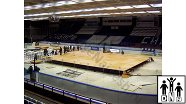 Сборка помоста для борцовских ковров