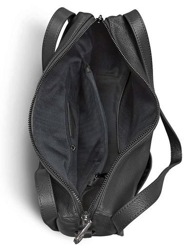 (АРТИКУЛ: 10035) СУМКА ЖЕНСКАЯ СРЕДНЕГО РАЗМЕРА, НАТУРАЛЬНАЯ КОЖА, ЧЕРНАЯ, РУЧКИ И РЕМЕНЬ ЧЕРЕЗ ПЛЕЧО