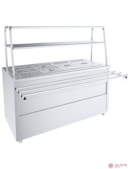 Мармит 2-х блюд паровой 7 гастр. Лира-Профи МЭП-2Б-П/ЛП-1500