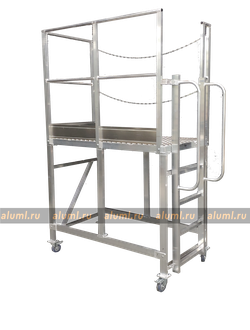 Лестница с площадкой ЛС-1300 вертикальная