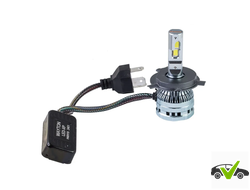 H4/H19 LED-XP 50W (Яркость 6000Lm) 5000K 12V (комплект 2шт) Гарантия 1 год