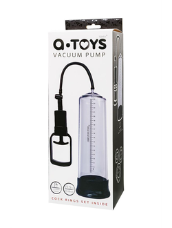 769011 Помпа для пениса A-Toys by TOYFA, PVC, прозрачный, 27,5 см