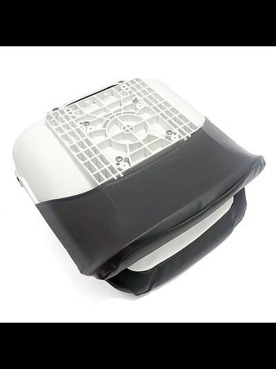 Сиденье мягкое складное Newstarmarine Premium Designer High Back Seat 75157GCB 650x450x430мм серо-черное из пластмассы с виниловой обивкой