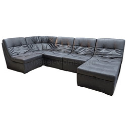 ДВ041 Диван Релакс-5 (пума). Размер: 3650*2000/1700*1080. Спальная зона: 1400*3100.