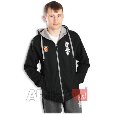 APIKA Толстовка утепленная с вышивкой символики (мужская модель)