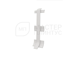 Соединитель для ПВХ плинтуса Vilo Linela 413 Светло-серый