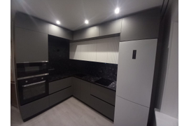 Кухня Графит с антресолями