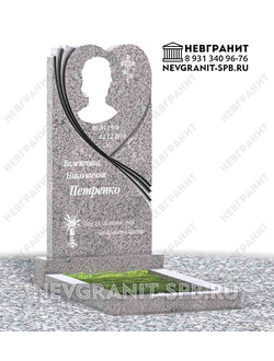 Вертикальный памятник ДГ-16 возрождение сердце