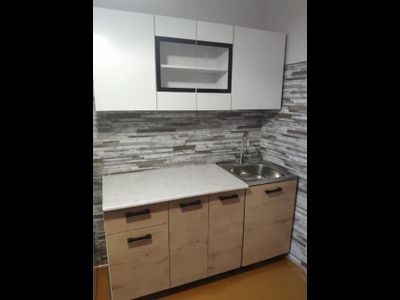 Кухня Хозяюшка 1,5 ЛДСП Вотан/Белый (ЭРА)