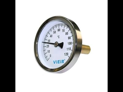 Термометр биметалл. с гильзой 1/2 х 120&quot;С &quot;&quot;VIEIR  /100  YL18 [53980]