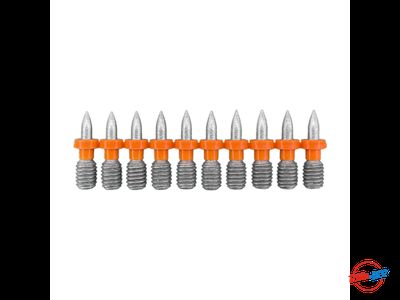 Гвозди-шпильки c резьбой по бетону и металлу GNGM6-8-15-BT