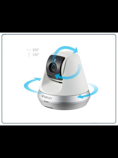 Wisenet SmartCam SNH-V6410PW - Wi-Fi видеоняня/охранная видеокамера, моторизированная с DVR. Full HD