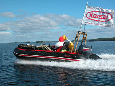 Лодка ПВХ Мнев и К Korsar Командор KMD-470 Чёрный