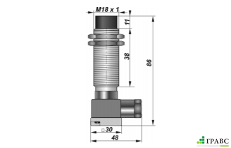 Индуктивный взрывозащищенный датчик SNI 11-8-D-K резьба М18х1