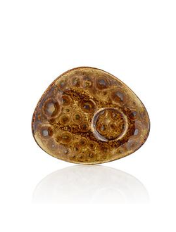 Блюдце 14*11 см кофейное Cowry Bone