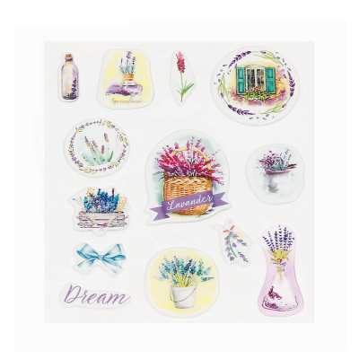 Наклейки пластиковые «Лавандовые мечты», 11 × 16 см