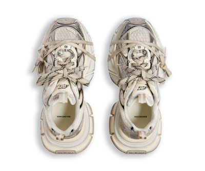 Balenciaga 3XL Worn-Out Ivory Metallic Old