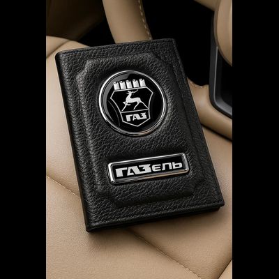 Обложка для авто документов с логотипом ГАЗ, газель, GAZ