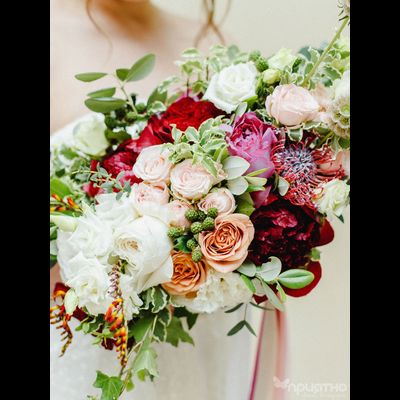 Букет невесты &amp; Бутоньерка № 1339