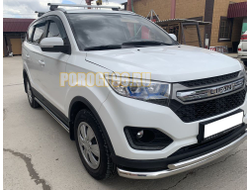 Защита переднего бампера двойная d60/42 для Lifan Myway (2017-...)