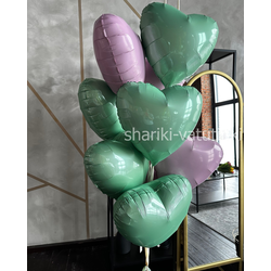 Фонтан из 10 весенних сердец