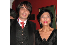 с Нани Брегвадзе  /Советская грузинская певица, пианистка, педагог. Народная артистка СССР/