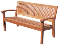 Скамейка деревянная Kingsbury, 1500х710х870 мм