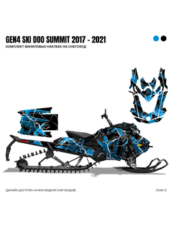 Наклейки на снегоход GEN4 SKI DOO summit 2017 - 2021