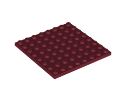 Plate 8 x 8, Dark Red (41539 / 4262018 / 6249819)