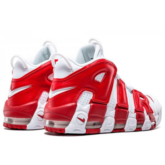 Nike Air More uptempo 96 Белые с красным