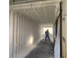 Утепление морского контейнера пенополиуретаном