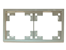 Рамка двойная стандарт, платина Rikett - 35820 PL