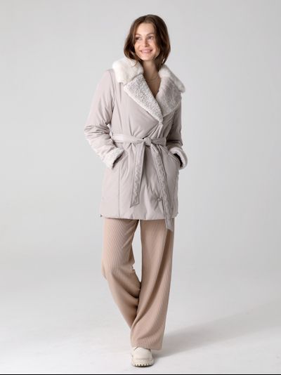 Куртка 24336 серо-песочный