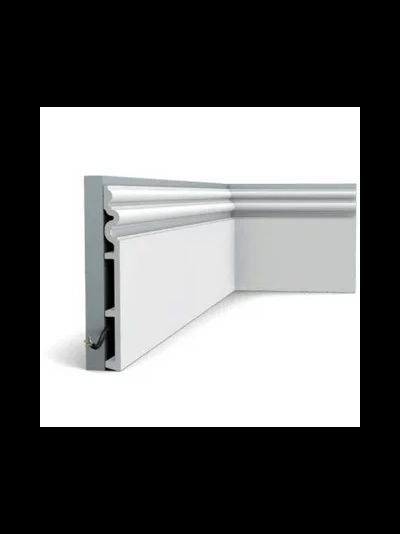 Плинтус ORAC Decor SX193, дюрополимерный, влагостойкий, ударопрочный, под покраску, длина 2 метра