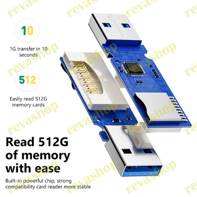 картридер, USB 3.0, 2 в 1, Micro SD, TF карта, флеш-накопитель, высокоскоростной, мульти-кардридер,