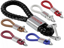 Брелок плетеный из кожи оптом с логотипом хавэйл