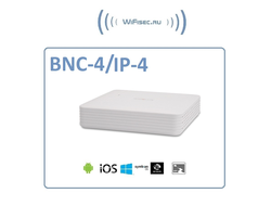 4-канальный гибридный IP-видеорегистратор для дома с отсеком для HDD до 4 Тб и сервисом p2p (PVDR-04HR2 Rev.E)