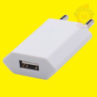 USB Блок питания, Power Adapter 1A (110-240V) Белый