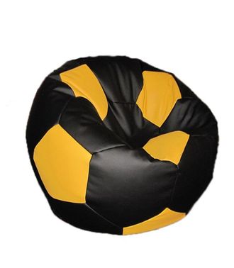Кресло-мешок диметр 100см черно/желтый