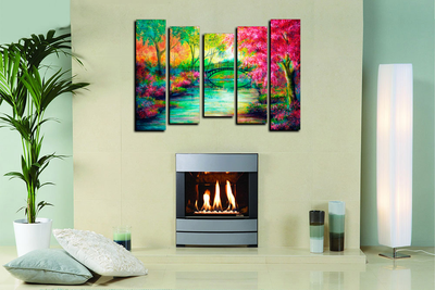 Модульная картина "Сказочный лес"