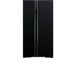 Холодильник Hitachi R-S 702 PU2 GBK, черное стекло