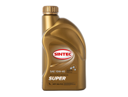 Масло SINTEC Супер SAE 10W-40 API SG/CD канистра 1л/Motor oil 1liter can