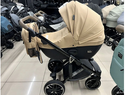 Детская коляска 3 в 1 Luxmom F2 Бежевый (Экокожа)